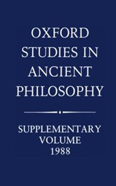 Oxford Studies in Ancient Philosophy: Supplementary Volume: 1988