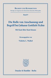 Die Rolle von Anschauung und Begriff bei Johann Gottlieb Fichte.
