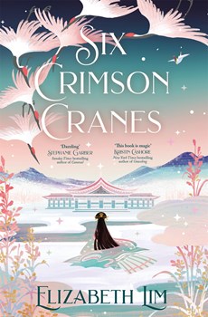 (01): six crimson cranes