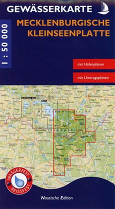 Gewässerkarte Mecklenburgische Kleinseenplatte 1 : 50 000